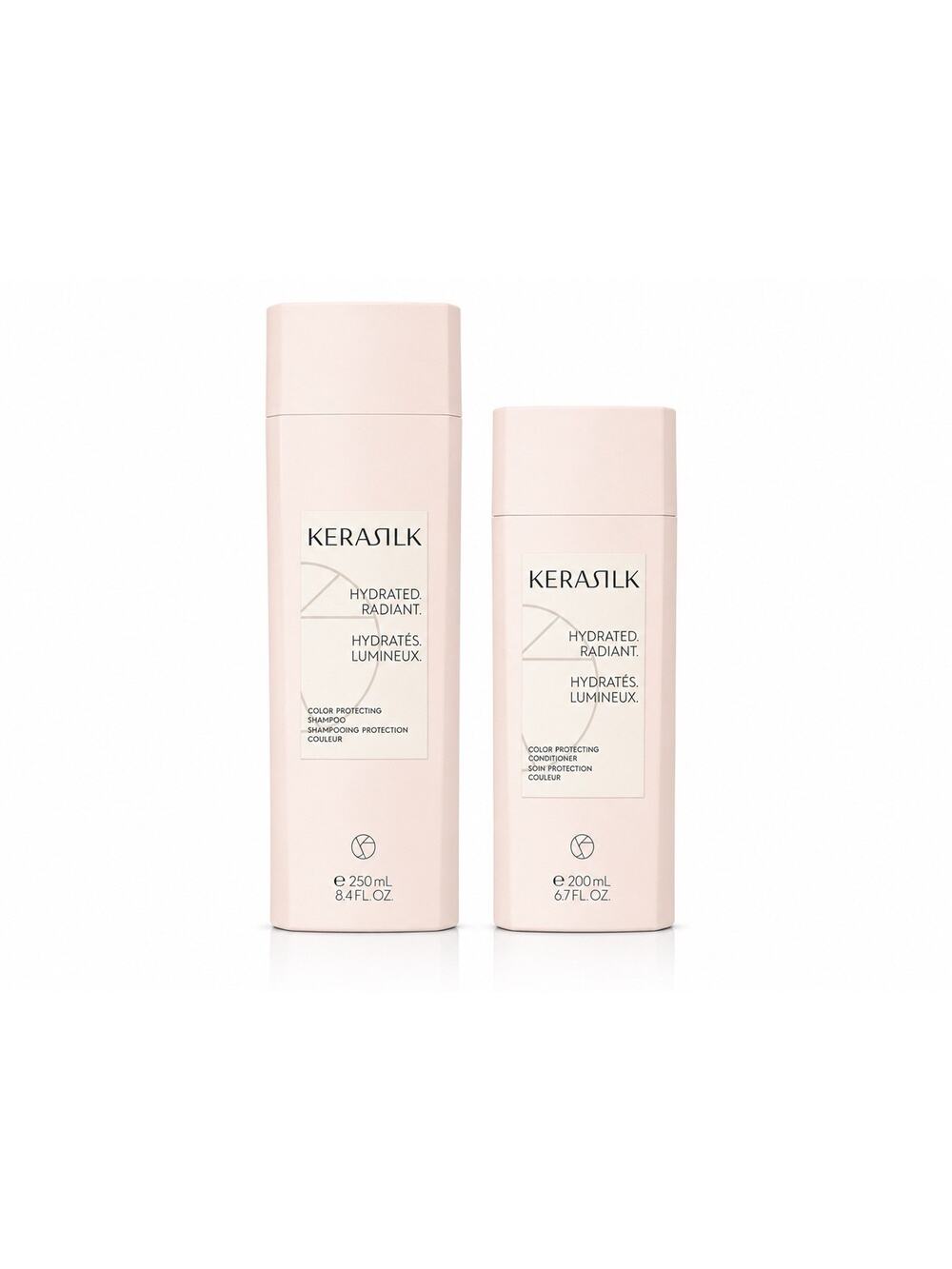 Kerasilk Hydrated Radiant Shampoo 8.4 fl oz Conditioner 6.7 fl oz Set